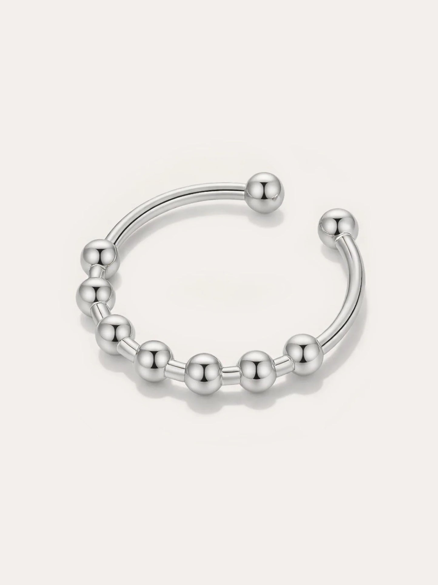 Zen – Ring mit drehbaren Perlen für Achtsamkeit