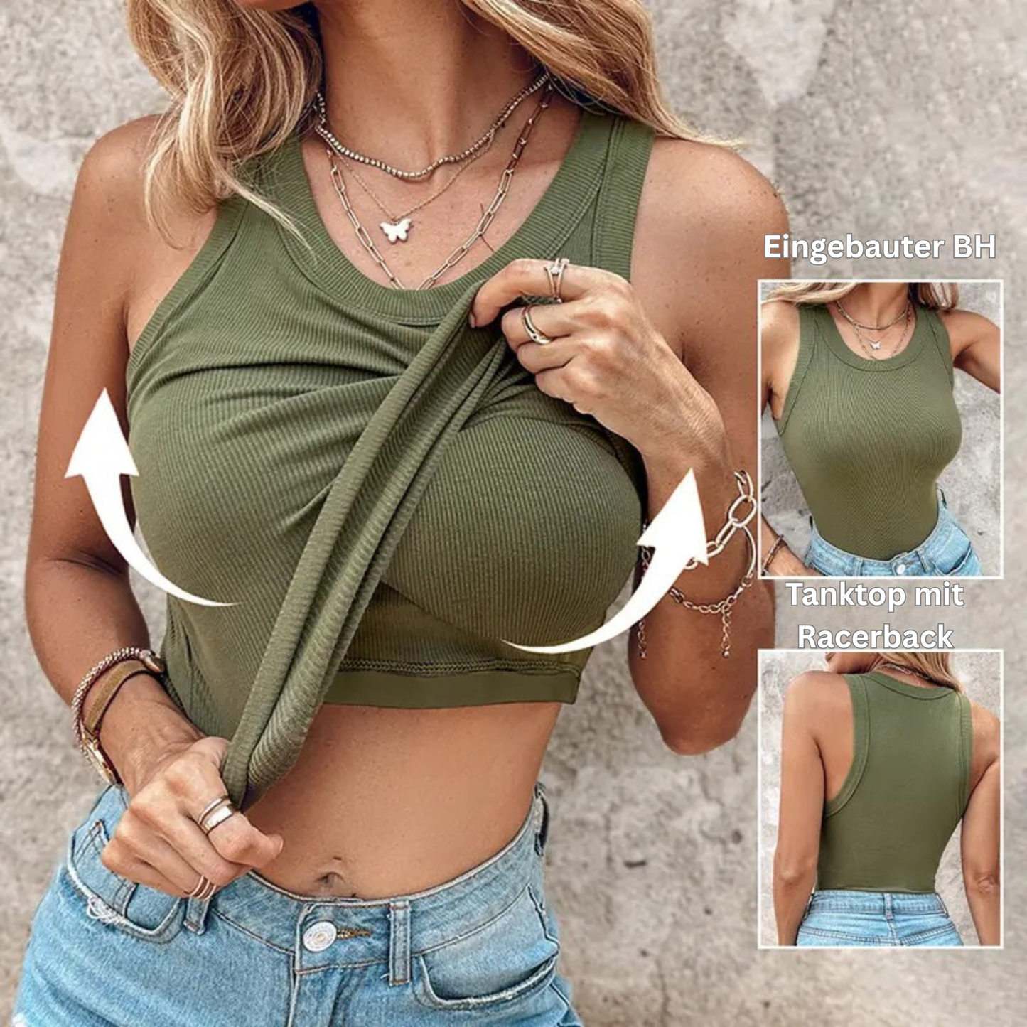 Sommer Top mit integriertem BH