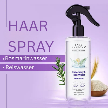 Rosmarinwasser mit Reiswasser Haar Spray