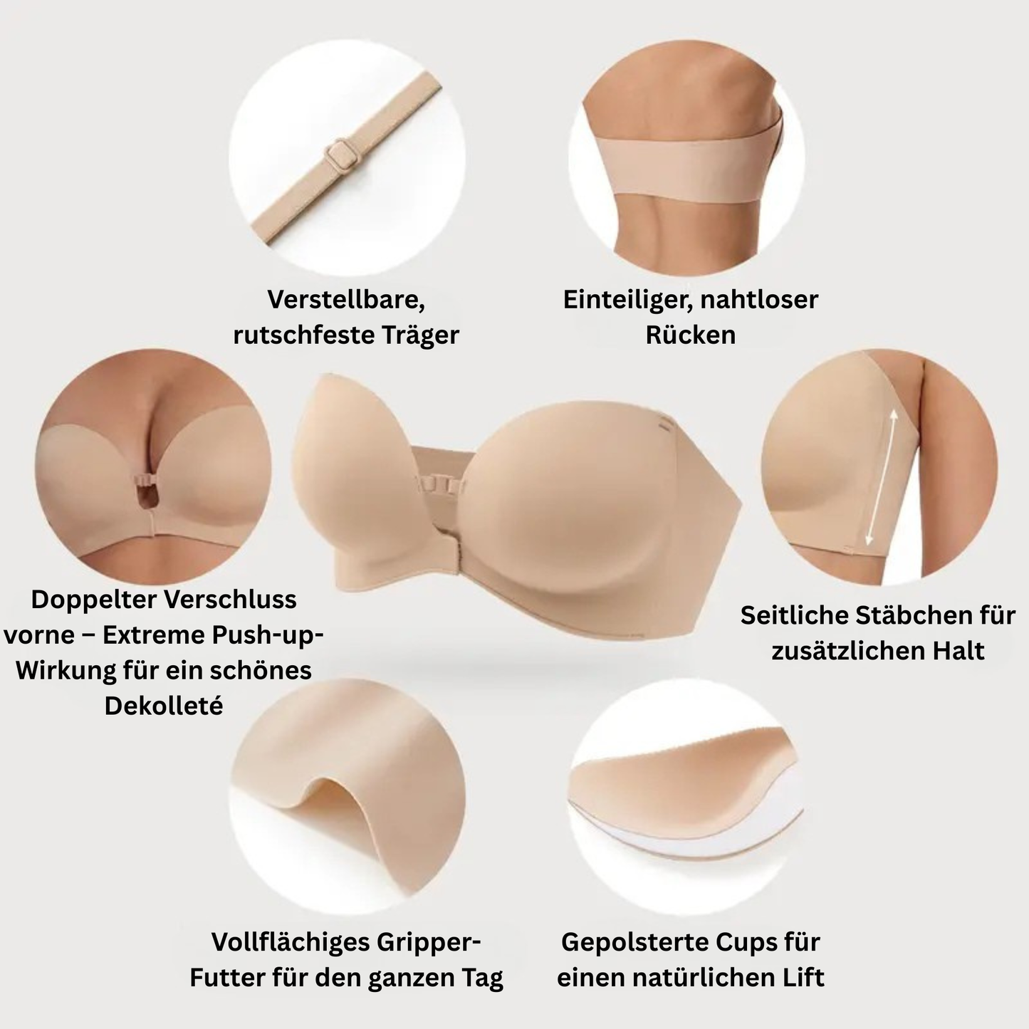 Push-Up BH mit Vorderverschluss