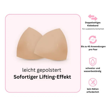 Unsichtbarer Klebe BH mit Lift Einlagen