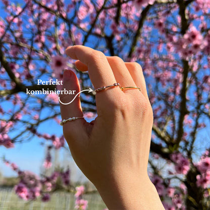 Zen – Ring mit drehbaren Perlen für Achtsamkeit