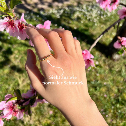 Zen – Ring mit drehbaren Perlen für Achtsamkeit