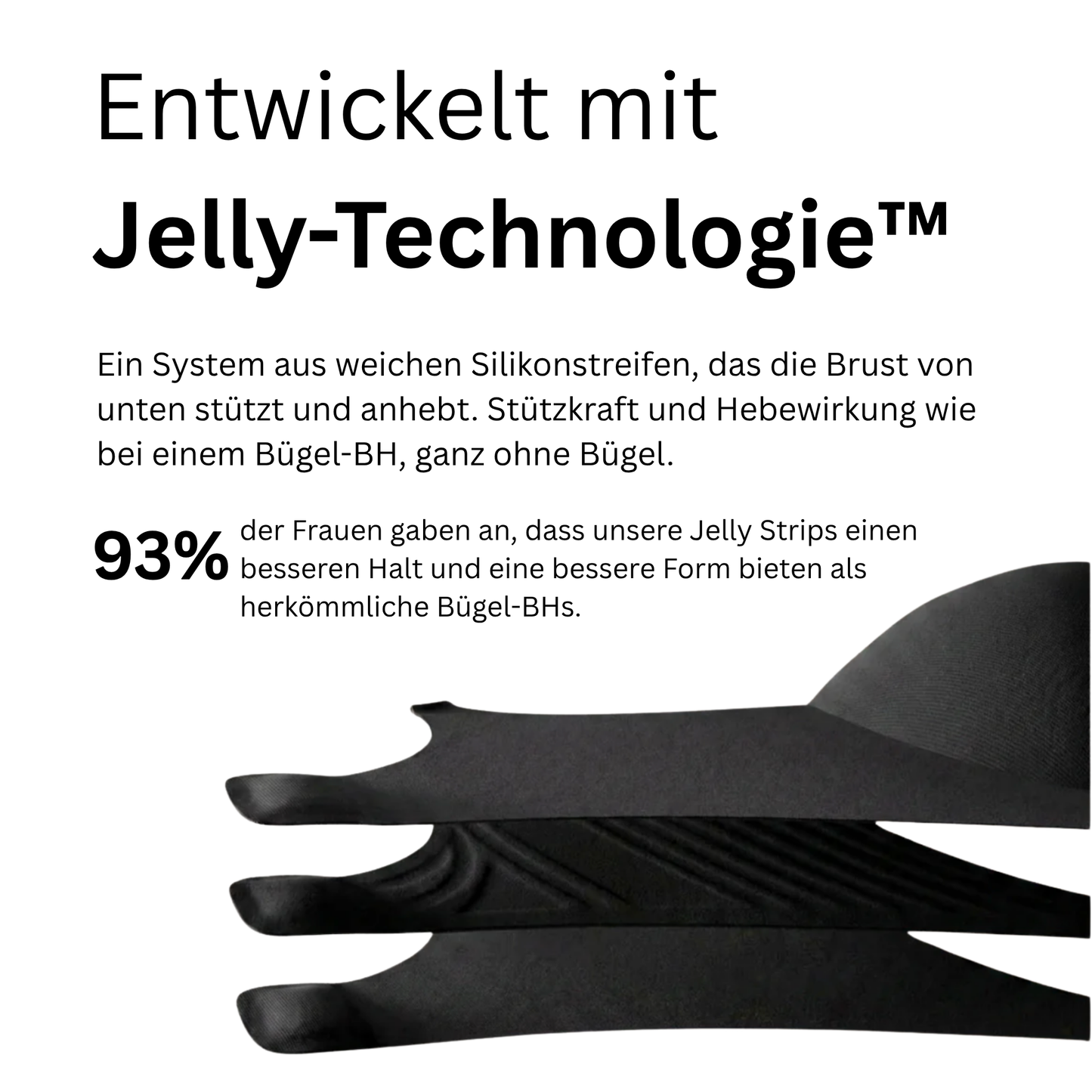 Drahtloser Jelly-BH mit vollständiger Abdeckung