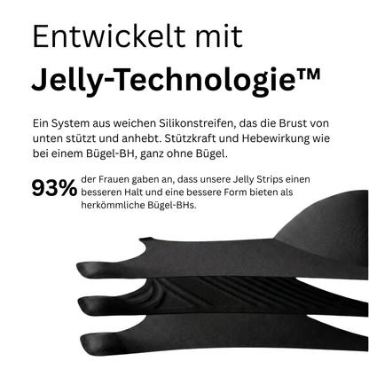 Drahtloser Jelly-BH mit vollständiger Abdeckung