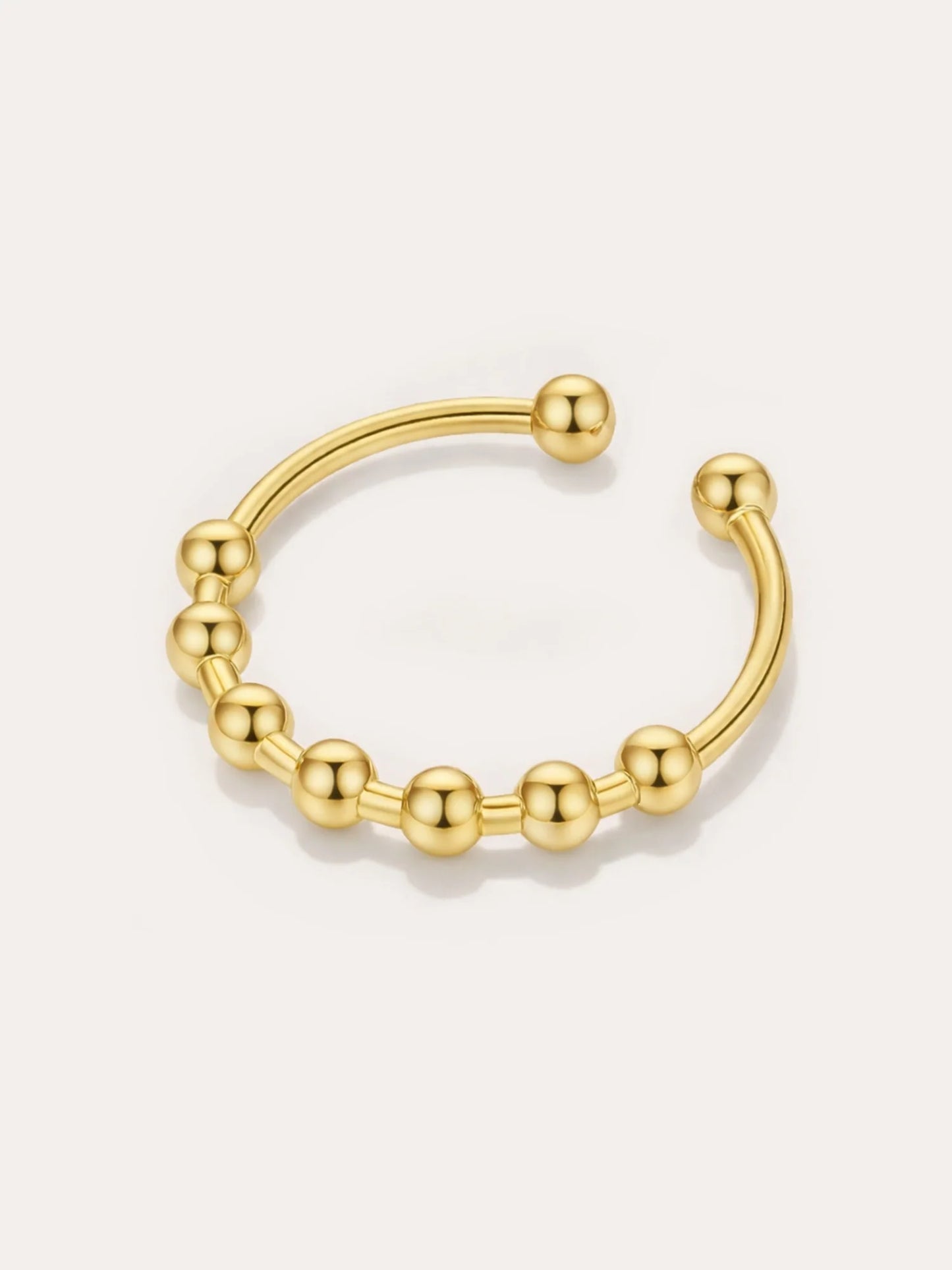 Zen – Ring mit drehbaren Perlen für Achtsamkeit