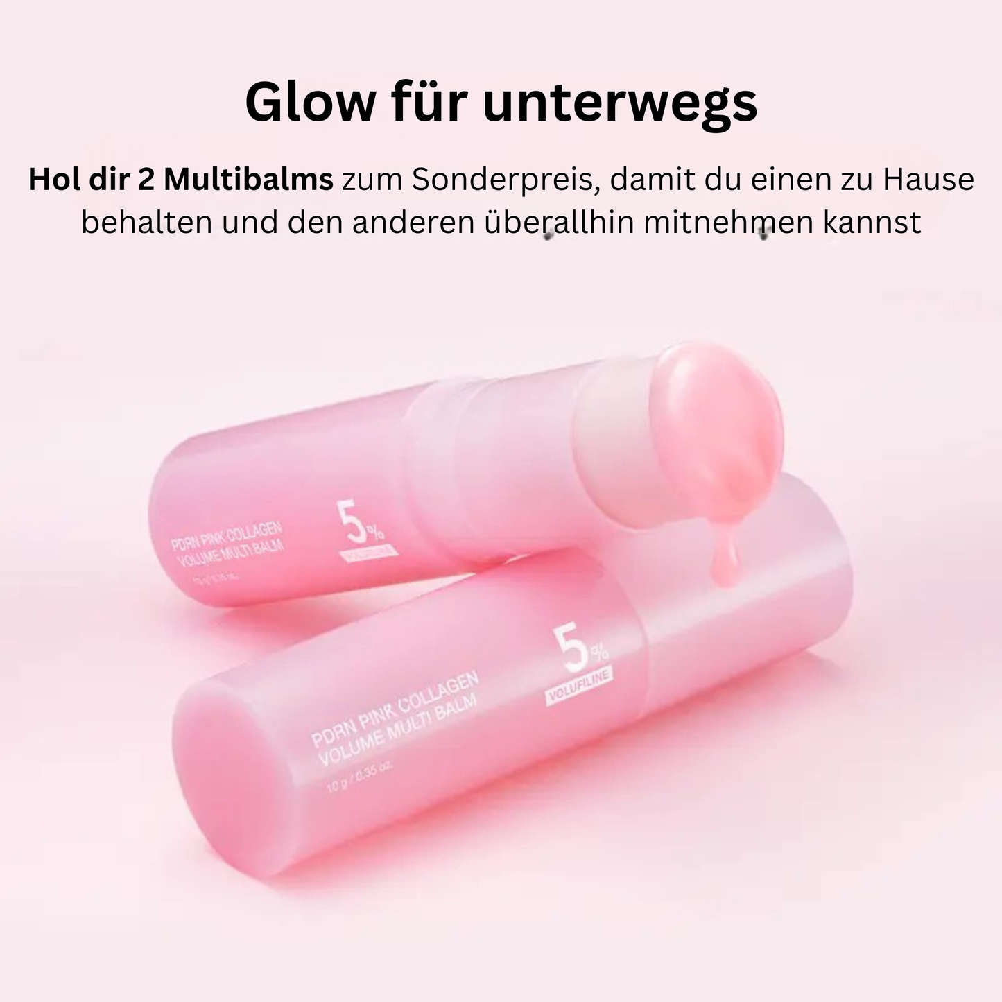 Pink Kollagen Multi Balm | für ein jugendliches Aussehen & zur Milderung feiner Linien, straffende Pflege, Anti-Aging