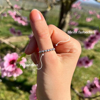 Zen – Ring mit drehbaren Perlen für Achtsamkeit