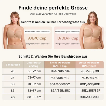 Trägerloser Lifting BH mit Vorderverschluss