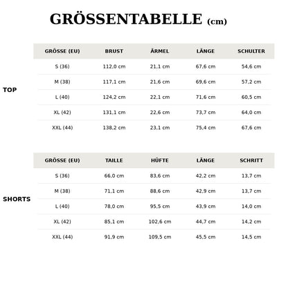 Zweiteiler Sommer Set mit vollständiger Abdeckung